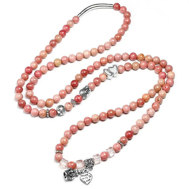 Natural Rhodochrosite Beads Mala Bracelet-Your Soul Place